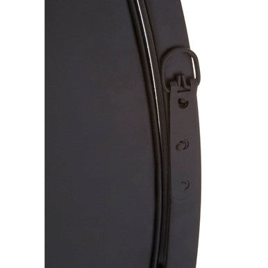 Descartes Black Finish Round Wall Mirror