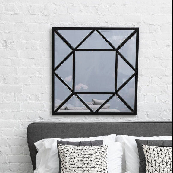 Black Metal Frame Wall Mirror | Descartes