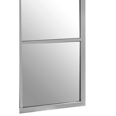 Descartes Large Silver Frame Wall Mirror