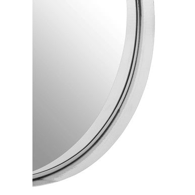Leonov Large Nickel Finish Wall Mirror