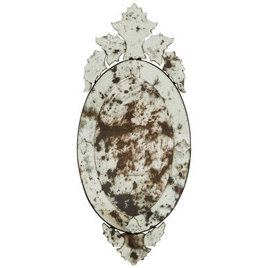 Wall Mirror with Decorative Crown | Riza