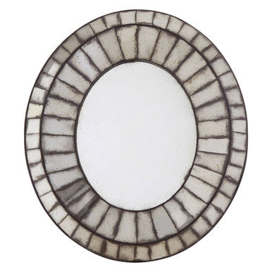 Oval 3D Mosaic Wall Mirror | Riza