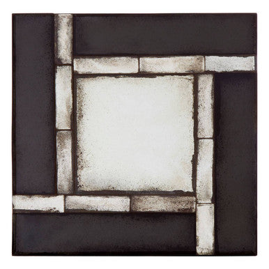 Square and Tiled Design Wall Mirror | Riza