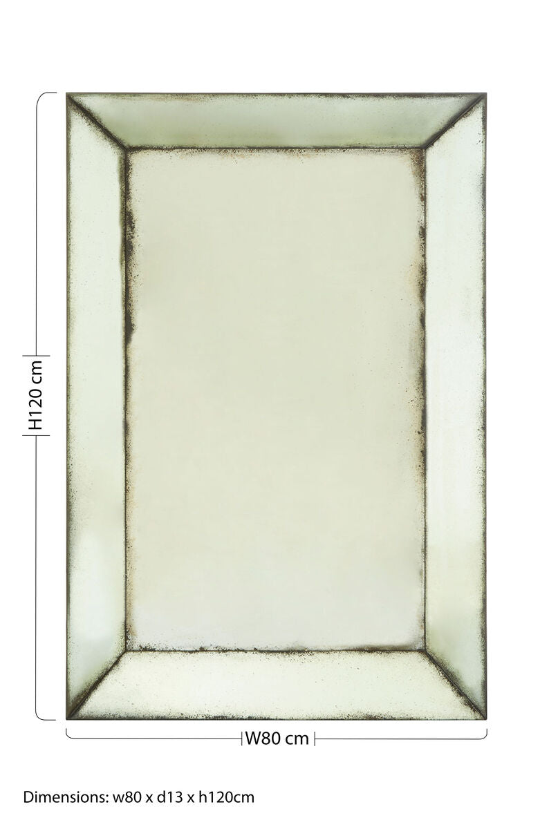 Riza Large Bevelled Wall Mirror