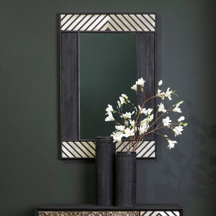 Boho Black Wall Mirror