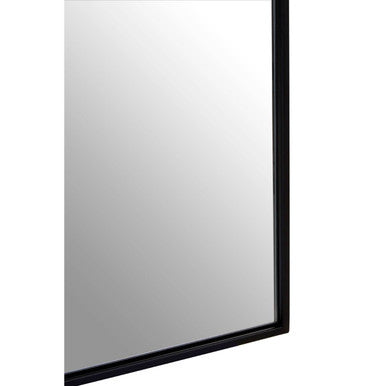 Trento Black Frame Large Arch Wall Mirror