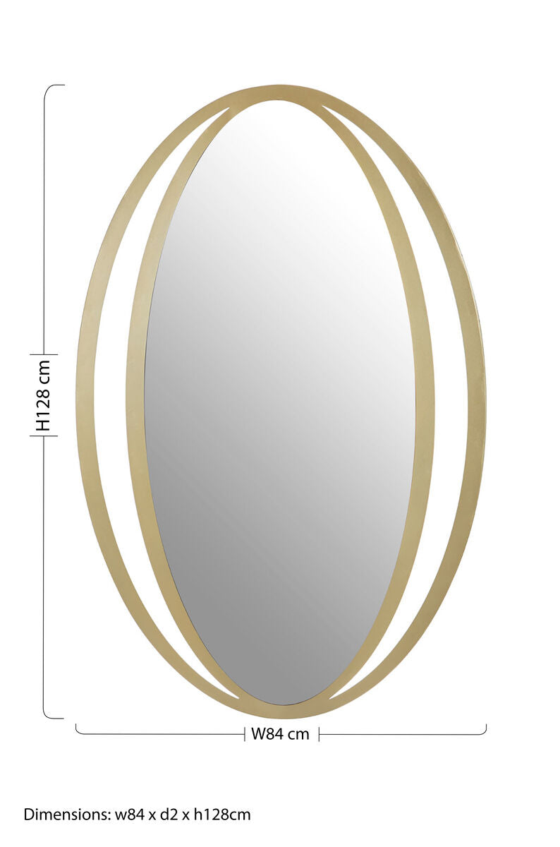 Trento Double Ring Design Wall Mirror