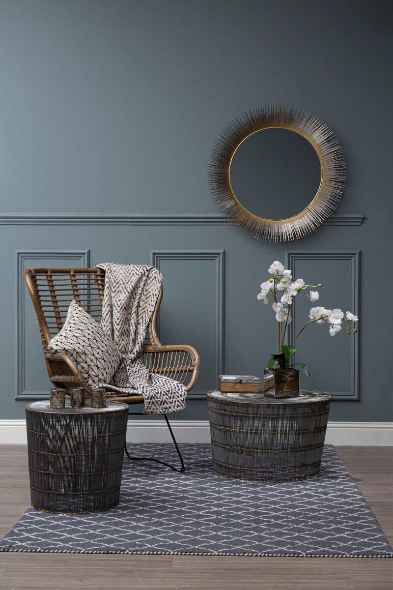 Brass Finish Wall Mirror | Templar