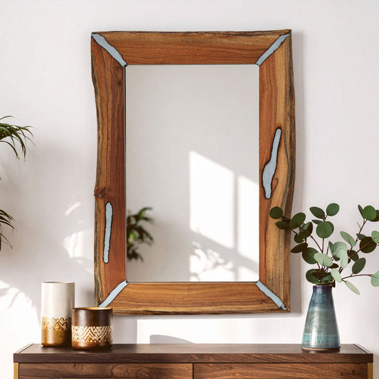 Almora Acacia Wood Wall Mirror