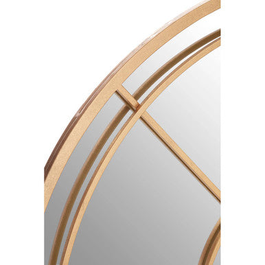 Beauly Gold Finish Round Wall Mirror