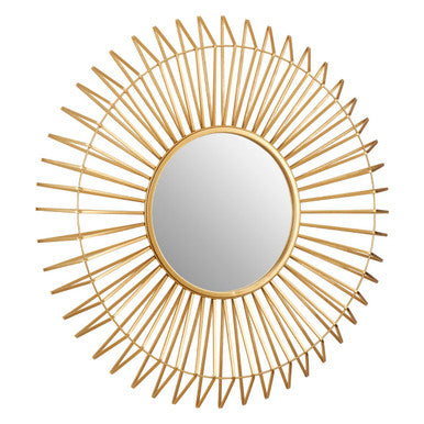 Beauly Round Gold Wall Mirror