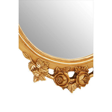 Marseille Gold Finish Round Wall Mirror