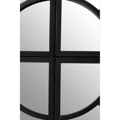 Cosma Round Window Pane Wall Mirror