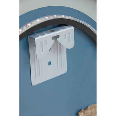 Avelino Illuminated Silver Oval Mirror