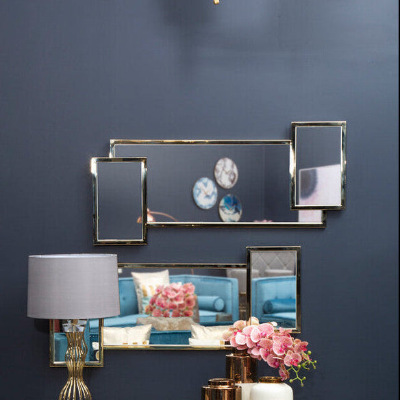 Oria Gold Frame Wall Mirror