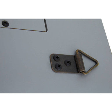 Deskey Grey Shagreen Effect Wall Mirror