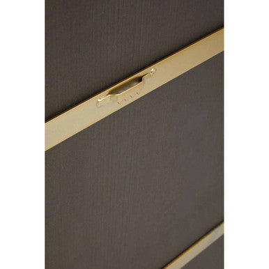 Trento Gold Finish Metal Wall Mirror