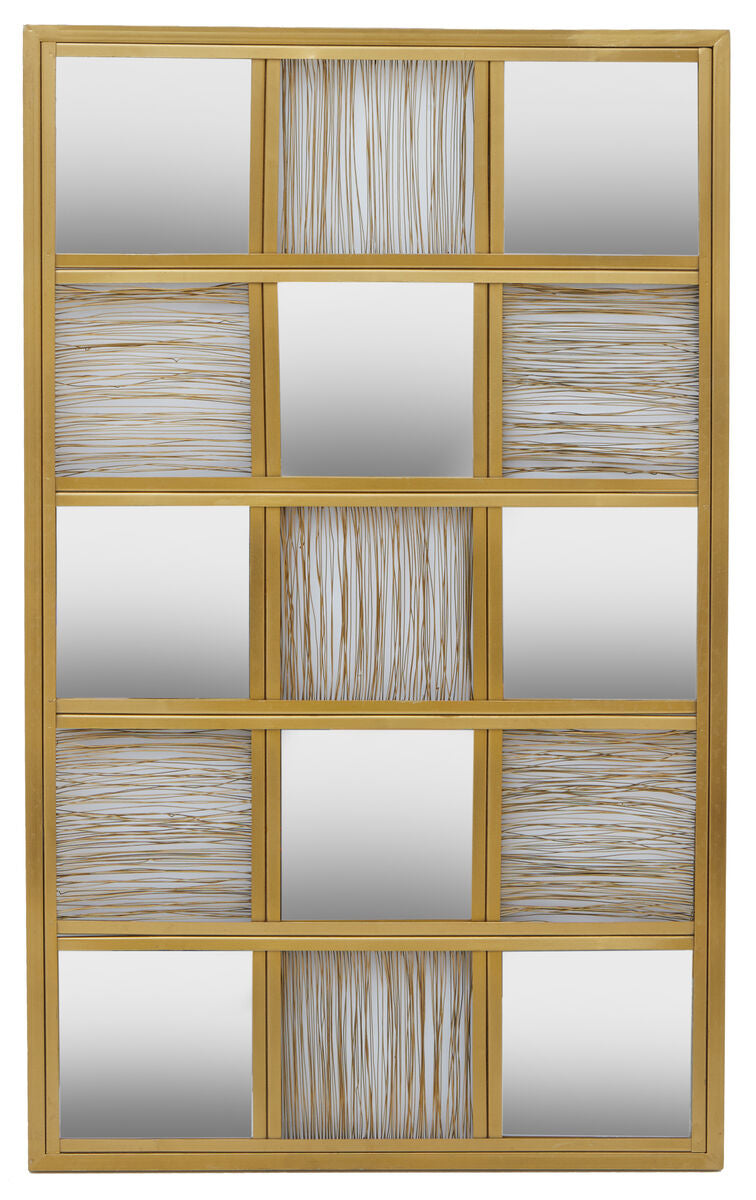 Gold Wire Wall Mirror | Enzo