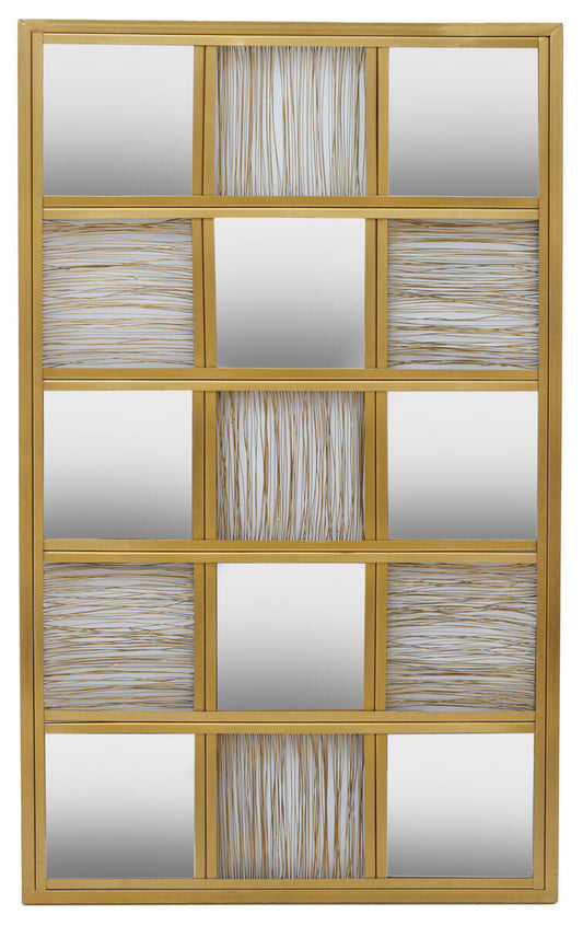 Gold Wire Wall Mirror | Enzo