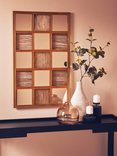 Gold Wire Wall Mirror | Enzo