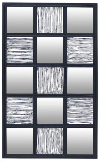 Enzo Black Wire Wall Mirror