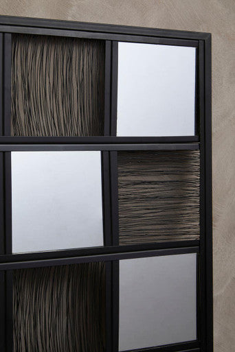 Enzo Black Wire Wall Mirror