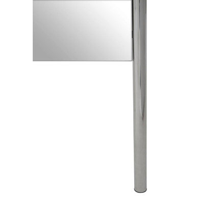 Genoa Silver Finish Frame Floor Mirror
