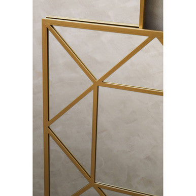Descartes Gold Frame Wall Mirror
