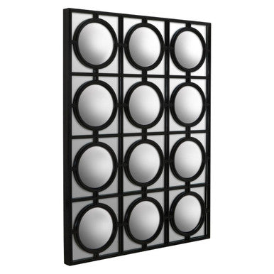 Telese Black Decorative Wall Mirror
