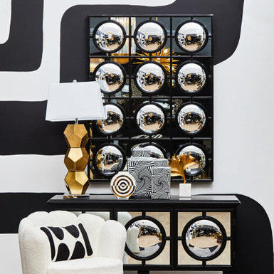 Telese Black Decorative Wall Mirror