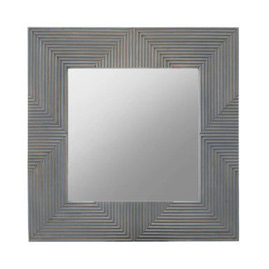 Grey Wash Mango Wood Wall Mirror | Suar