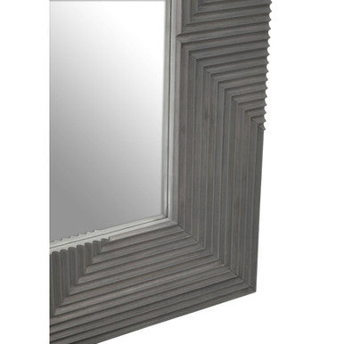 Suar Grey Wash Mango Wood Wall Mirror