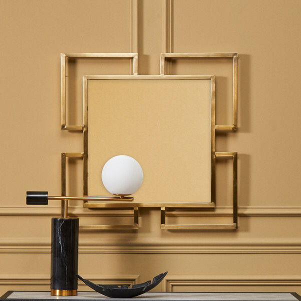 Allure Brushed Gold Small Wall Mirror