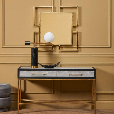Allure Brushed Gold Small Wall Mirror