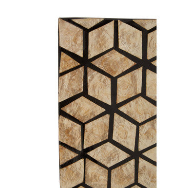 Black Wall Mirror with Seashell Inlay | Palu