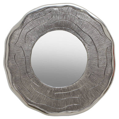 Small Oak Effect Silver Wall Mirror | Silva