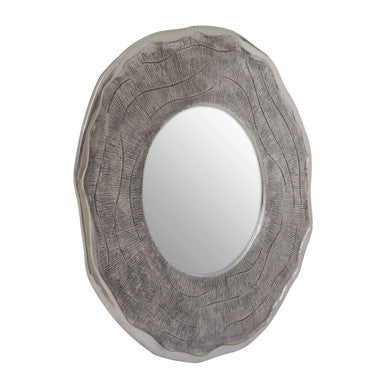 Large Oak Effect Silver Wall Mirror | Silva