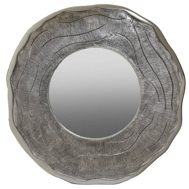Large Oak Effect Silver Wall Mirror | Silva