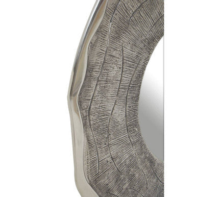 Large Oak Effect Silver Wall Mirror | Silva