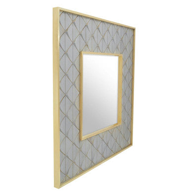 Siro Mango Wood Square Wall Mirror