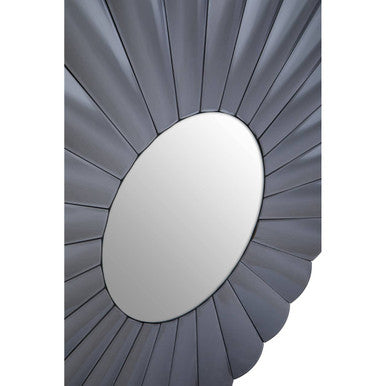 Jade Round Grey Wall Mirror