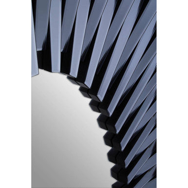 Jade Grey Sunburst Wall Mirror