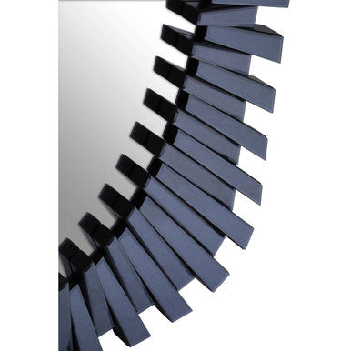 Jade Grey Sunburst Wall Mirror