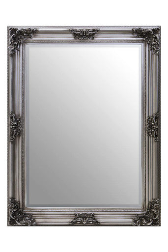 Lora Silver Wooden Frame Wall Mirror