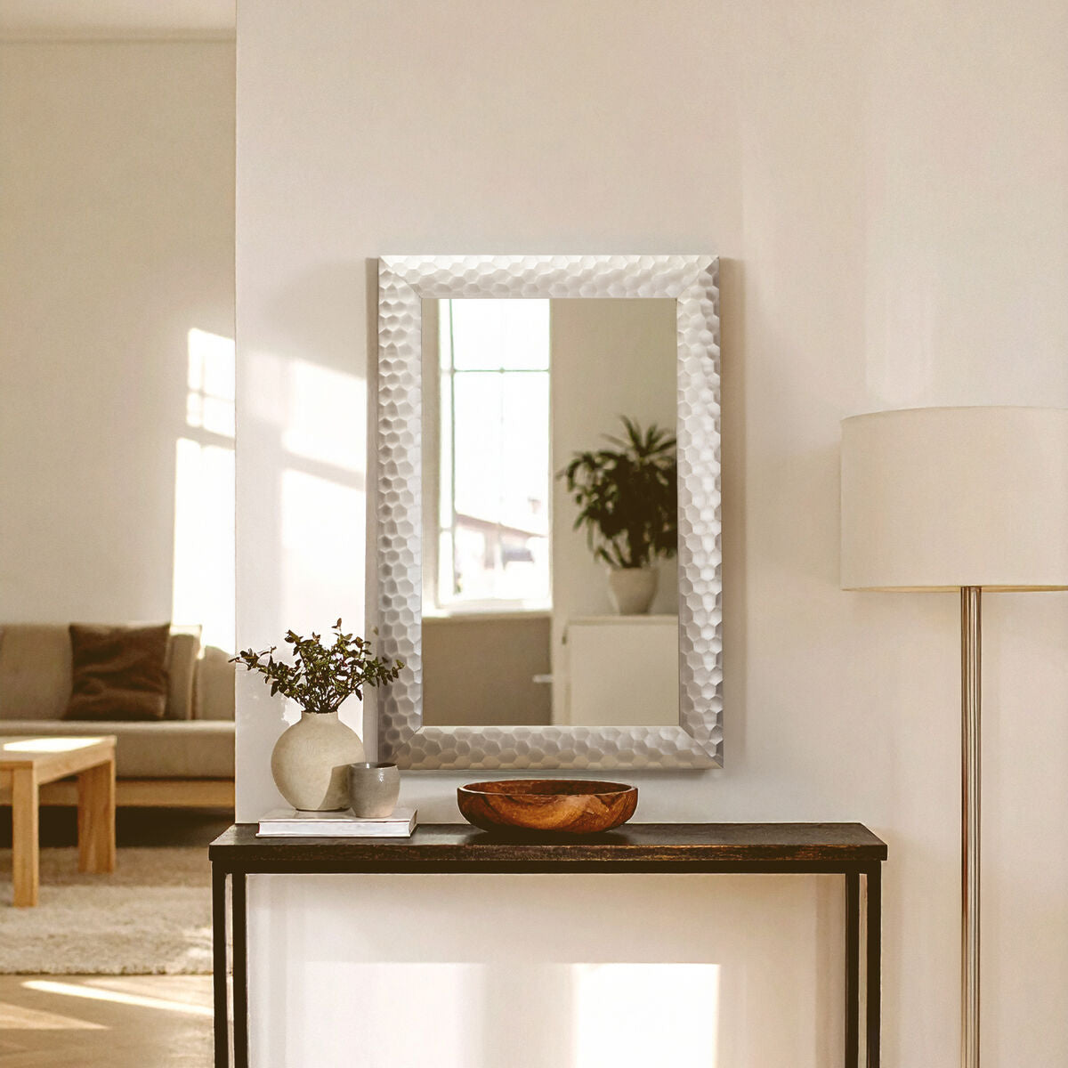 Ludlow 60X90Cm Wall Mirror Silver Frame