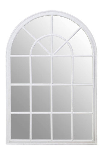 Lovida 90X135Cm Arched Wall Mirror White Wooden Frame