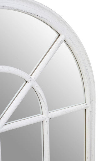 Lovida 90X135Cm Arched Wall Mirror White Wooden Frame