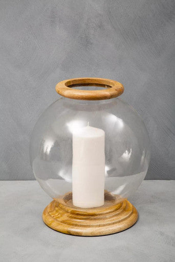 Hampstead Hurricane Large Glass Candle Holder