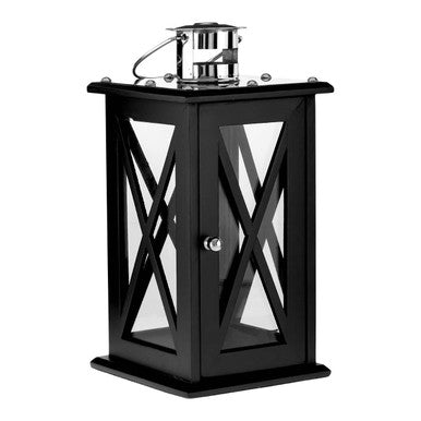 Hampstead Medium Black Criss Cross Lantern