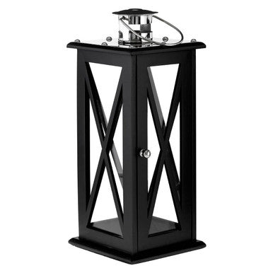 Large Black Criss Cross Lantern | Hampstead